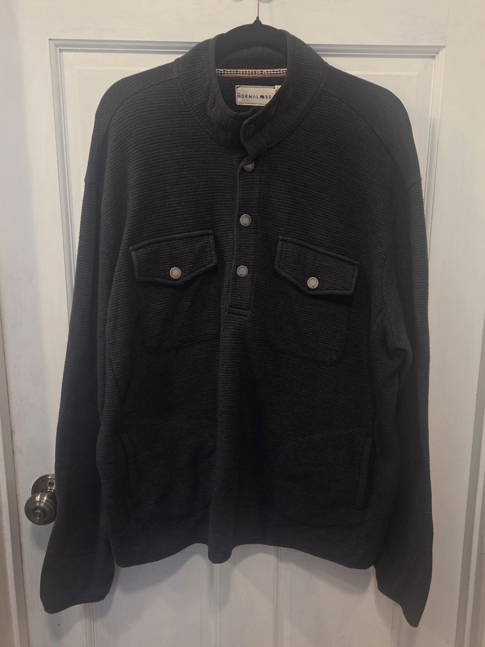 The Normal Brand Mens XXL Pullover Charcoal Gray